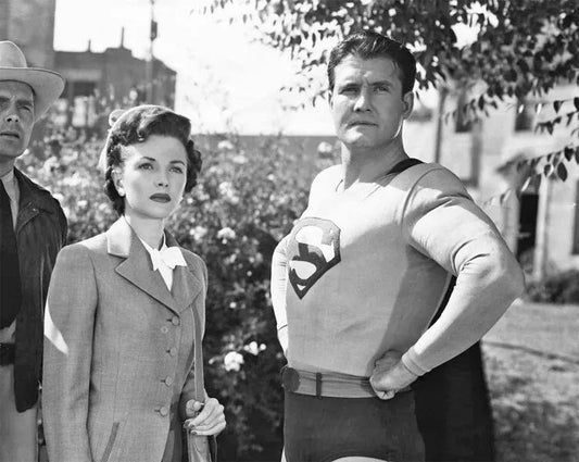 Adventures Of Superman Glossy Keychain George Reeves And Phyllis Coates Print