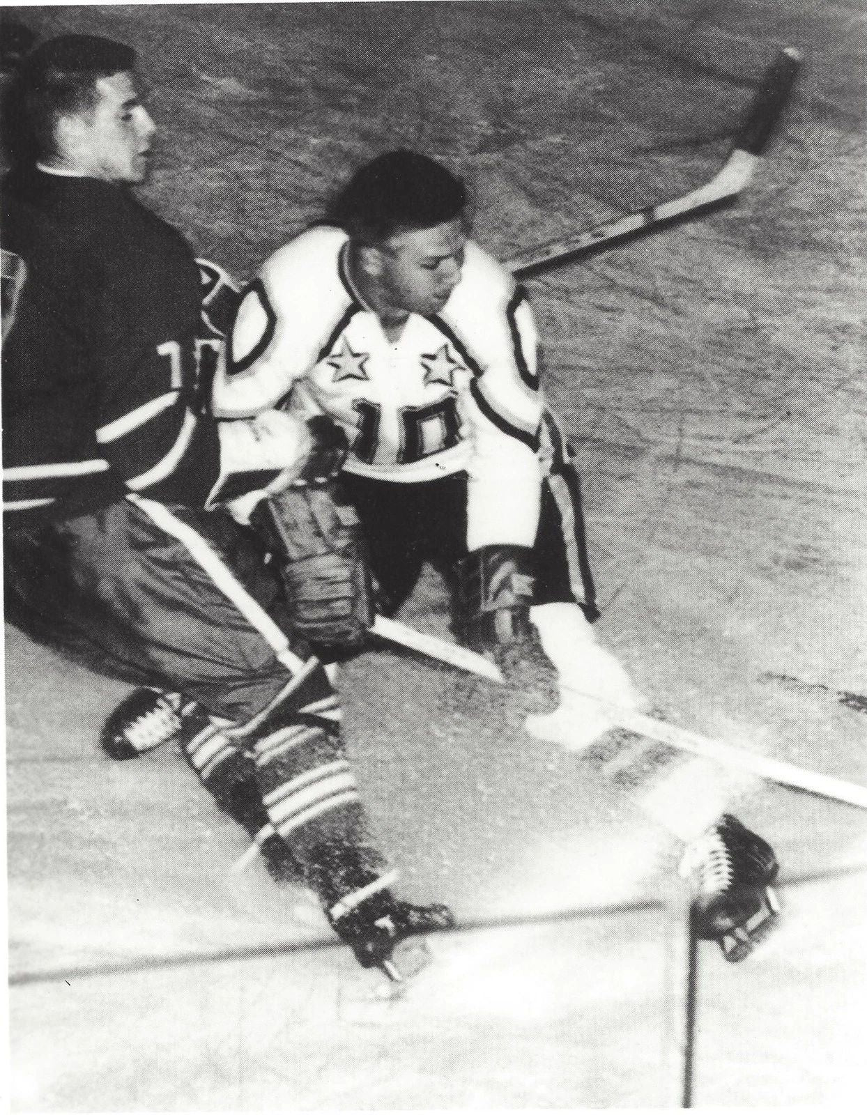 Alex Delvecchio Photo Detroit Red Wings Nhl Picture Hockey Bw
