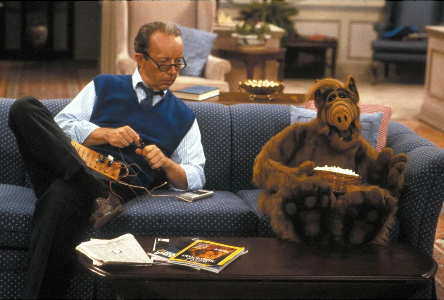 Alf& Max Wright In Tv Show Series Publicity Picture Magnet Print