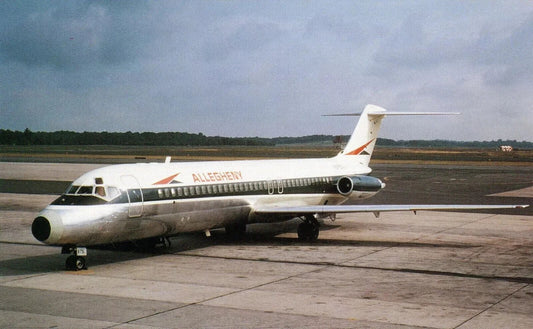 Allegheny Airlines Dc 30 Airport Jet Plane Usair Retro Picture Magnet