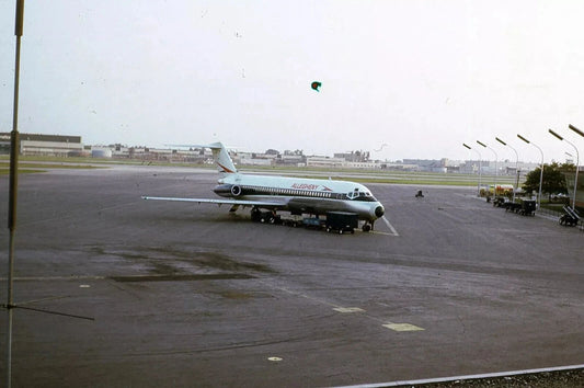 Allegheny Airlines Dc 9 Jet Columbus Ohio Airport Retro Picture Magnet