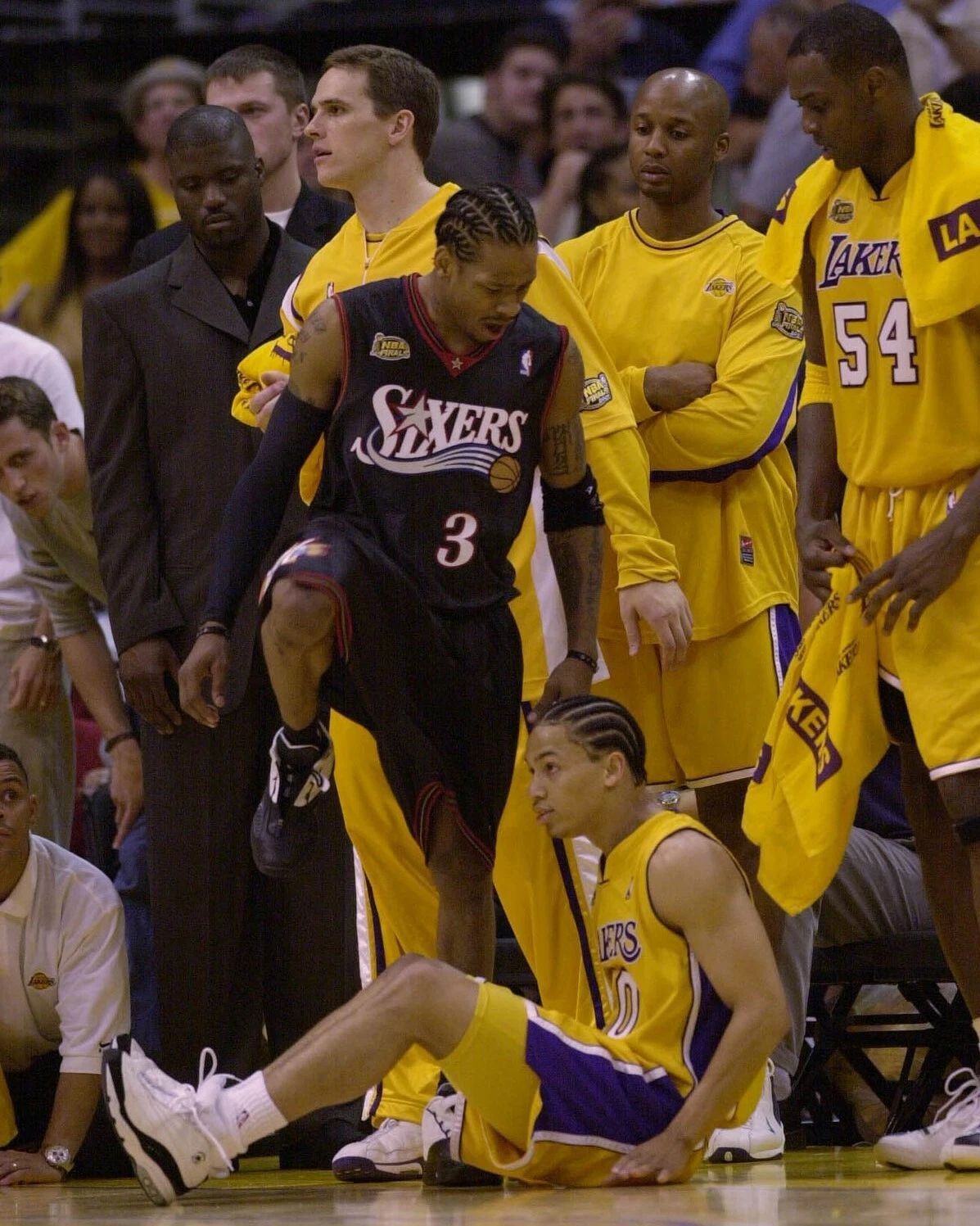 Allen Iverson Tyrone Lue Keychain Philadelphia Sixers 76Ers Lakers Basketball