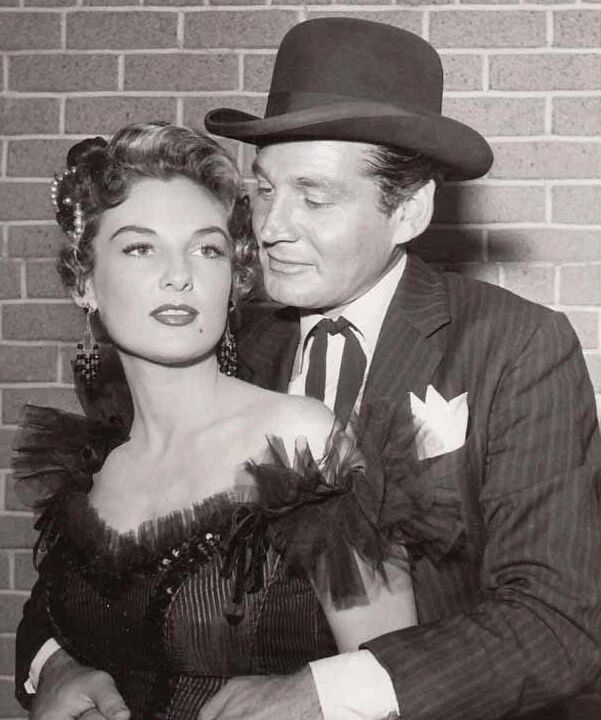 Allison Hayes & Gene Barry In Bat Masterson Picture Photo