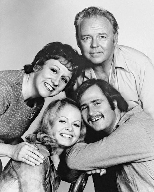 All In The Family Cast Glossy Keychain Television Show Print
