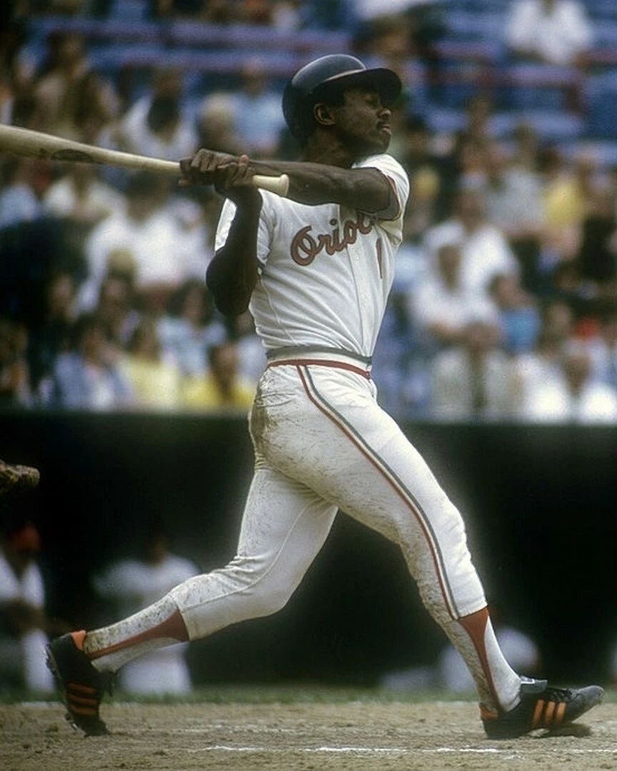 Al Bumbry Photo Baltimore Oriole O'S Picture Baseball Mlb Swinging
