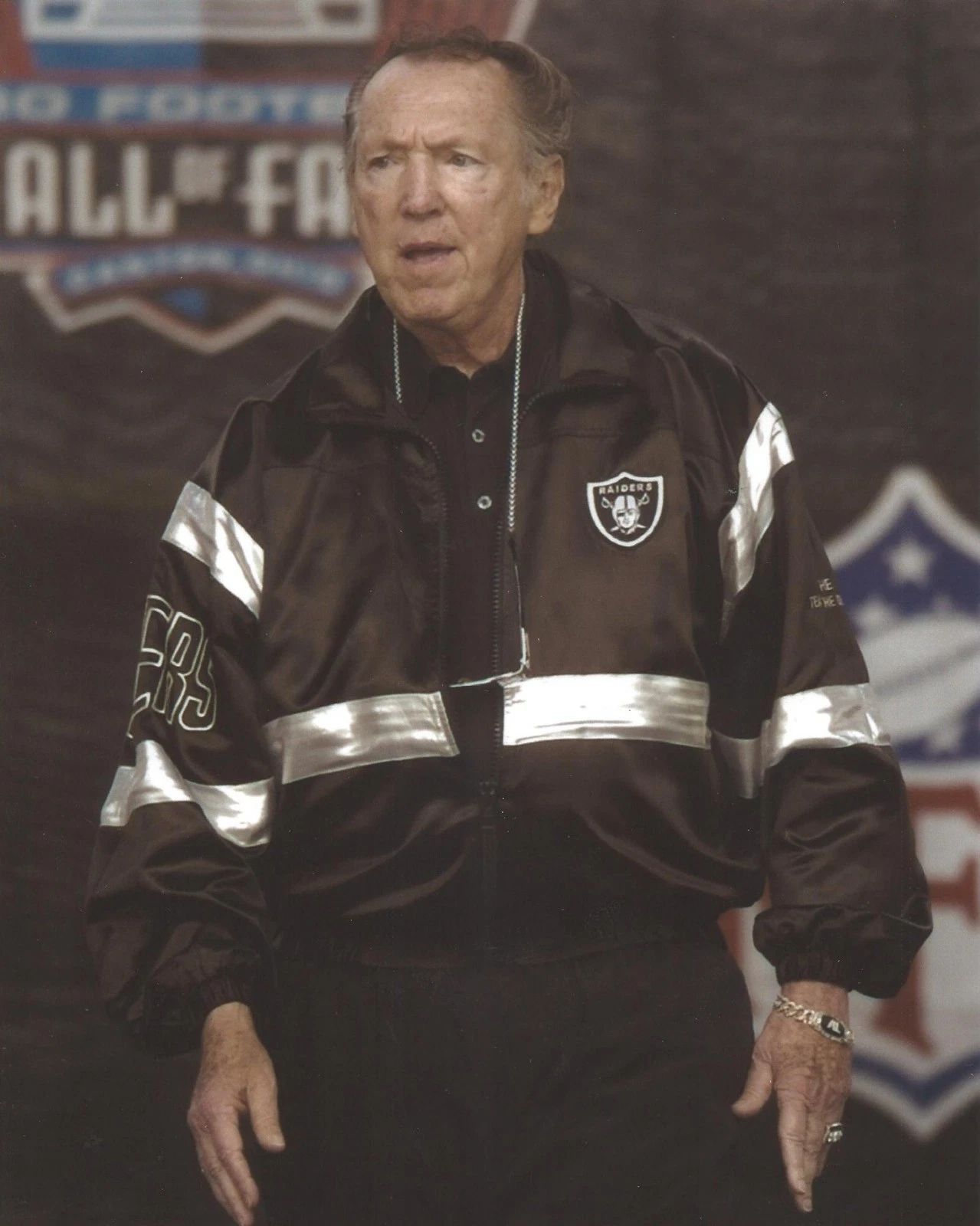 Al Davis Keychain Oakland Raiders Picture Nfl Football Los Angeles