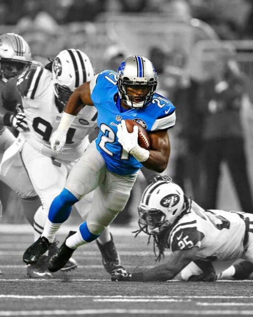 Ameer Abdullah Keychain Detroit Lions Picture Nfl Football