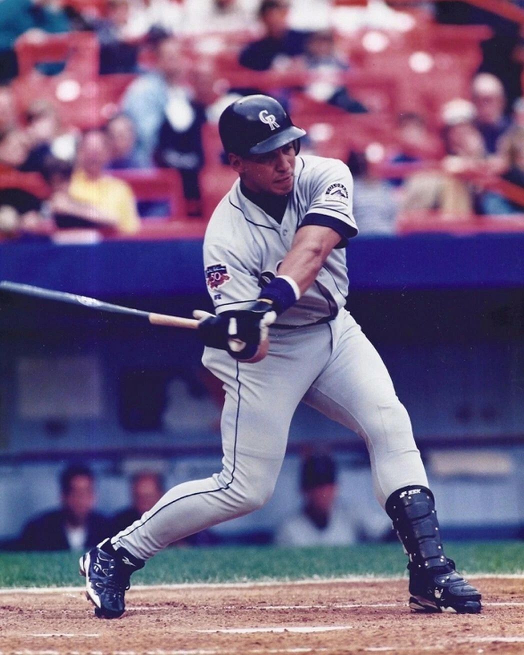 Andres Galarraga Photo Colorado Rockies Baseball Picture Mlb Swinging
