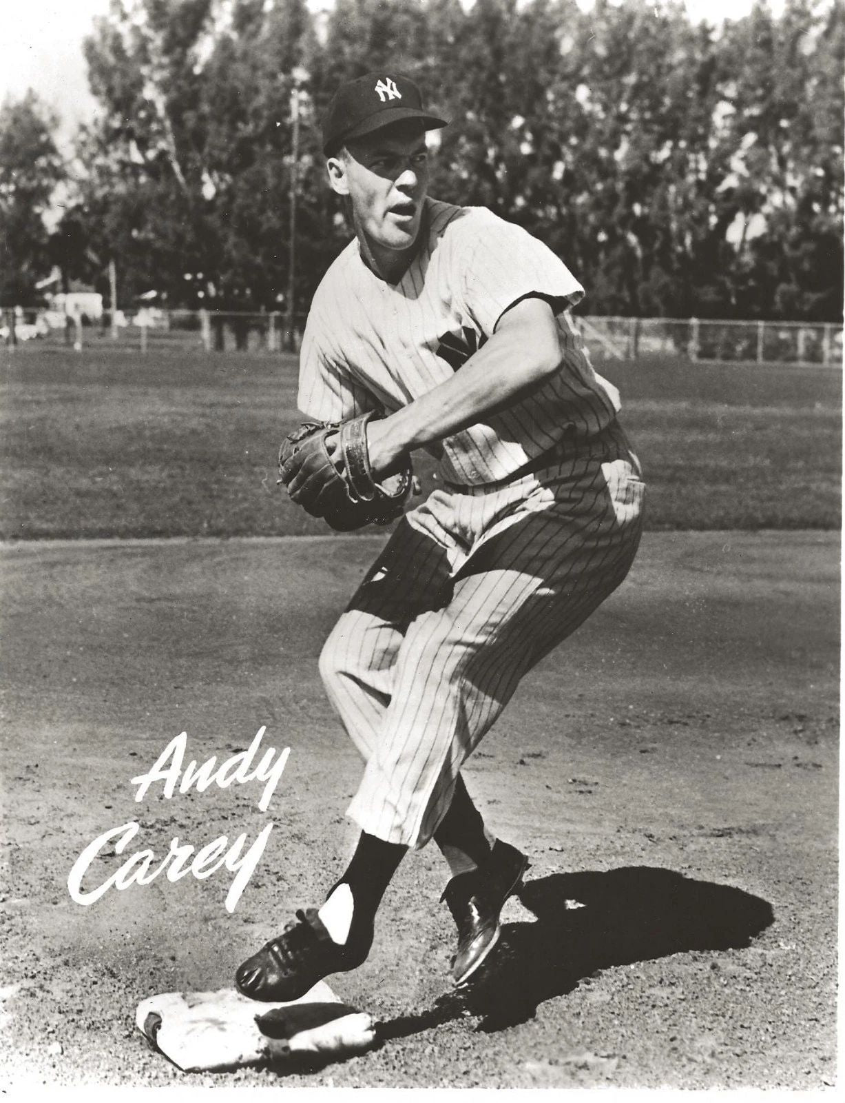 Andy Carey Keychain New York Yankees Ny Baseball Picture Mlb