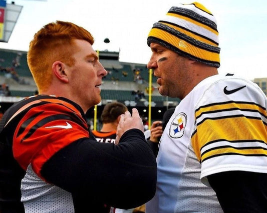 Andy Dalton & Ben Roethlisberger Photo Bengals Steelers Picture Football