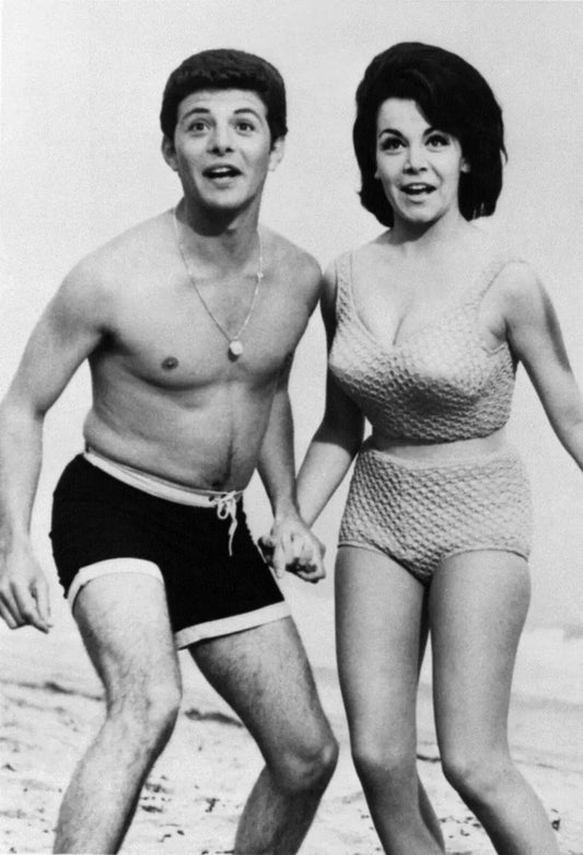 Annette Funicello Frankie Avalon Beach Party Tv Show Picture Keychain Print