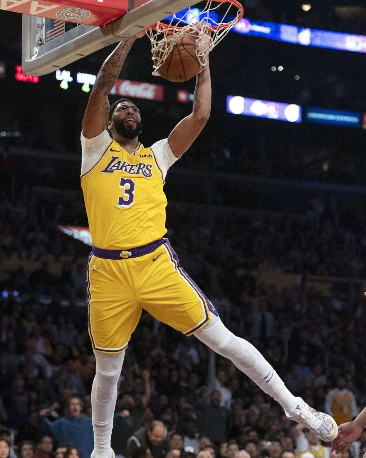 Anthony Davis Keychain Los Angeles Lakers La Basketball Picture Nba Dunk