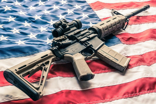 Ar15 American Usa Flag Magnet Picture Magnet Banner Print Gun Rifle