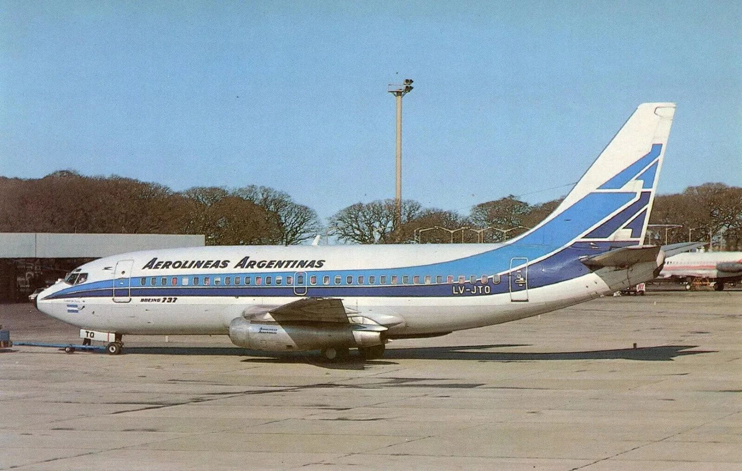 Argentina Airlines Aerolineas Argentinas B737 200 Airport Picture Keychain