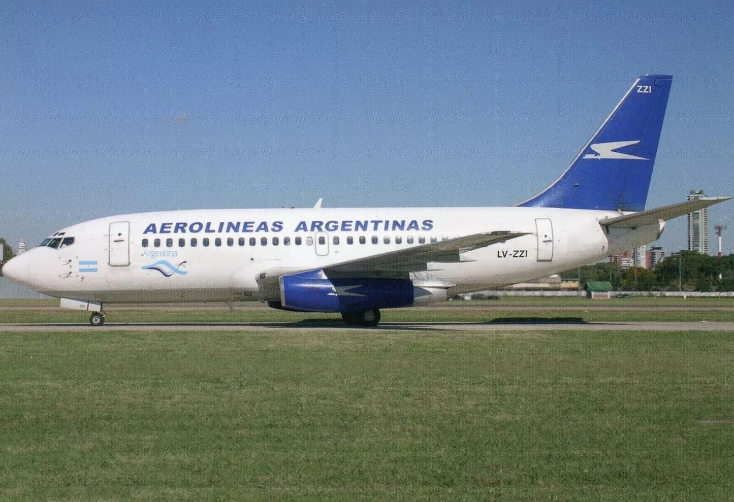 Argentina Airlines Aerolineas Argentinas B737 200 Jet Plane Picture Magnet