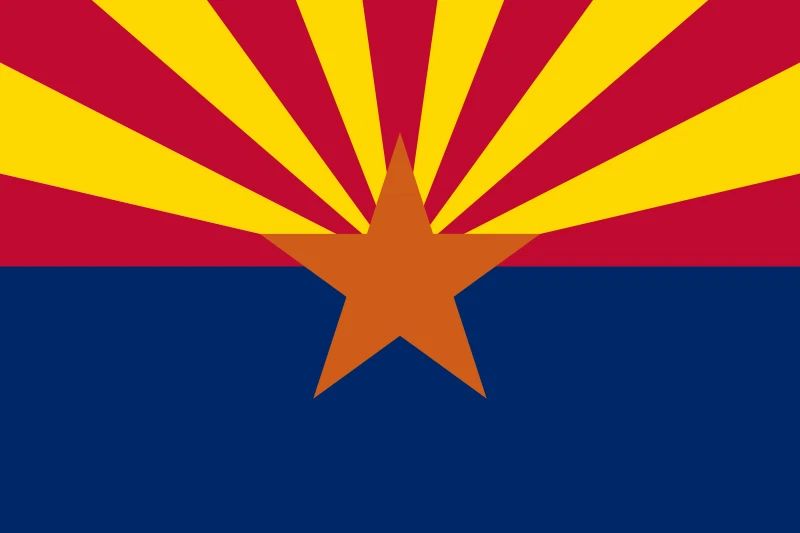 Arizona State Flag Poster Picture Photo Stars Phoenix Az Sun Cardinal Western