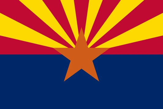 Arizona State Flag Poster Picture Photo Stars Phoenix Az Sun Cardinal Western