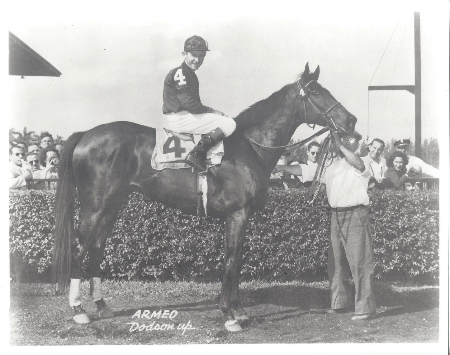 Armed Keychain Horse Racing Picture Jockey Douglas Dodson