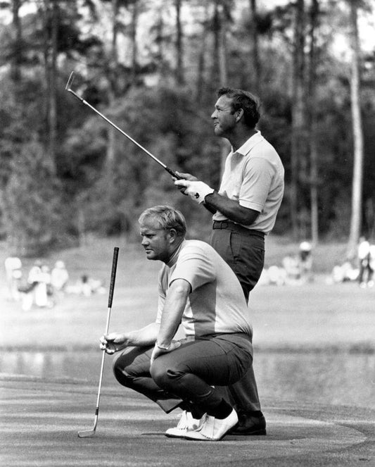 Arnold Palmer & Jack Nicklaus Magnet Golf Picture Bw