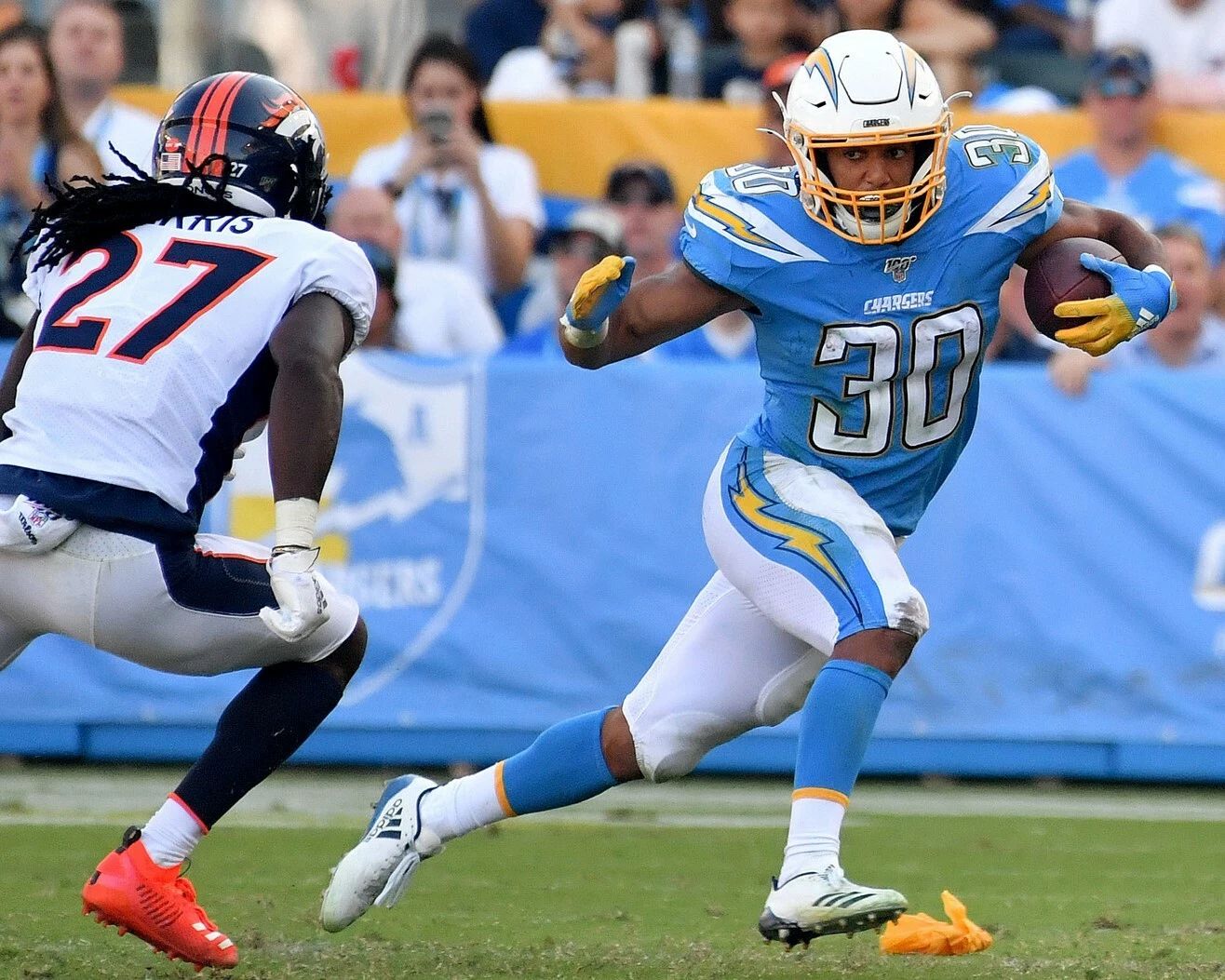 Austin Ekeler Keychain Los Angeles Chargers La Picture Football Nfl Vs Broncos