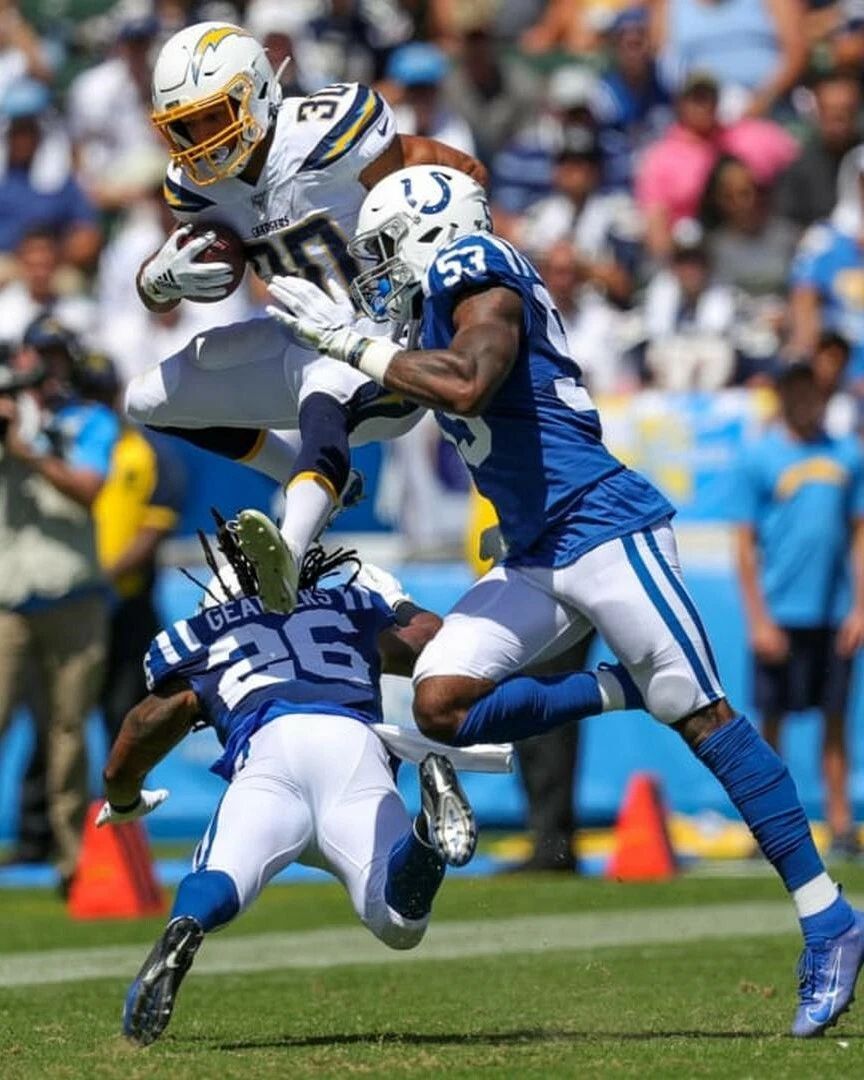 Austin Ekeler Keychain Los Angeles Chargers La Picture Nfl Football Vs Colts
