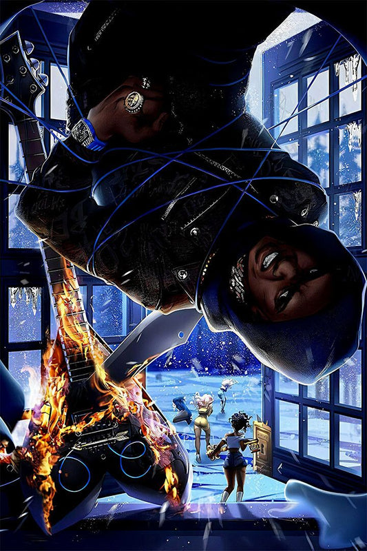 A Boogie Wit Da Hoodie Lil Uzi Vert Artist Print Jigsaw Puzzle