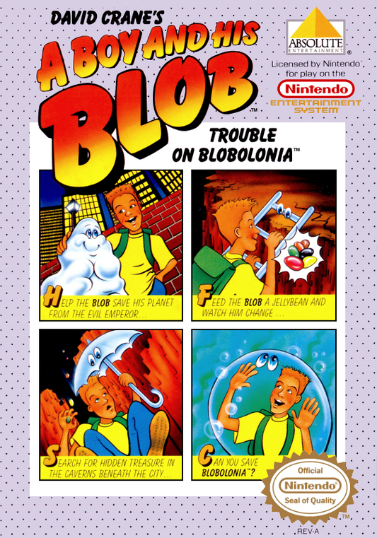 A Boy And His Blob (Usa) Nes Print Poster