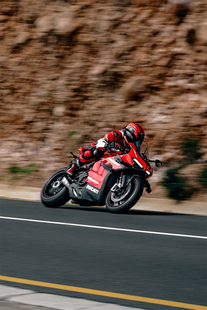 A Person Riding A Red Ducati Bike Motorcycle Jigsaw Puzzle