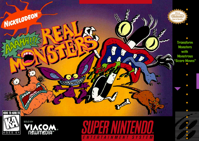 Aaaahh!!! Real Monsters (Usa) Snes Print Poster
