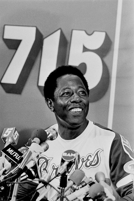 Aaron At Press Conference After 715Th Home Run Jigsaw Puzzle