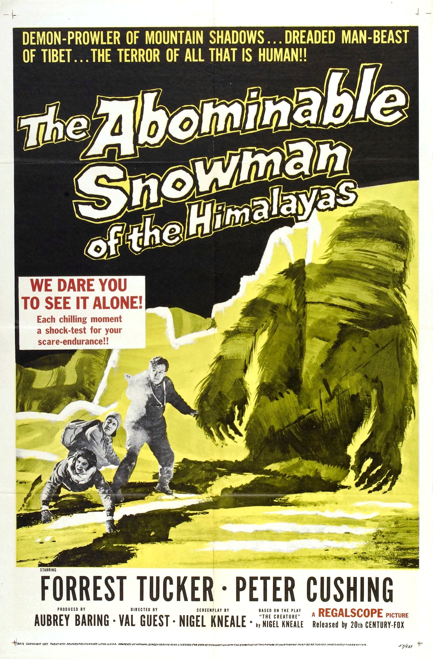 Abominable Snowman Of Himalayas 01 Movie Magnet