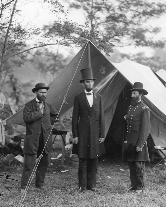 Abraham Lincoln W Pinkerton Civil War 8 X 10 Magnet Magnetgraph Picture America