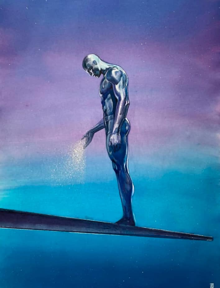 Abstract Sculpture Male Figure Silhouette Print Poster