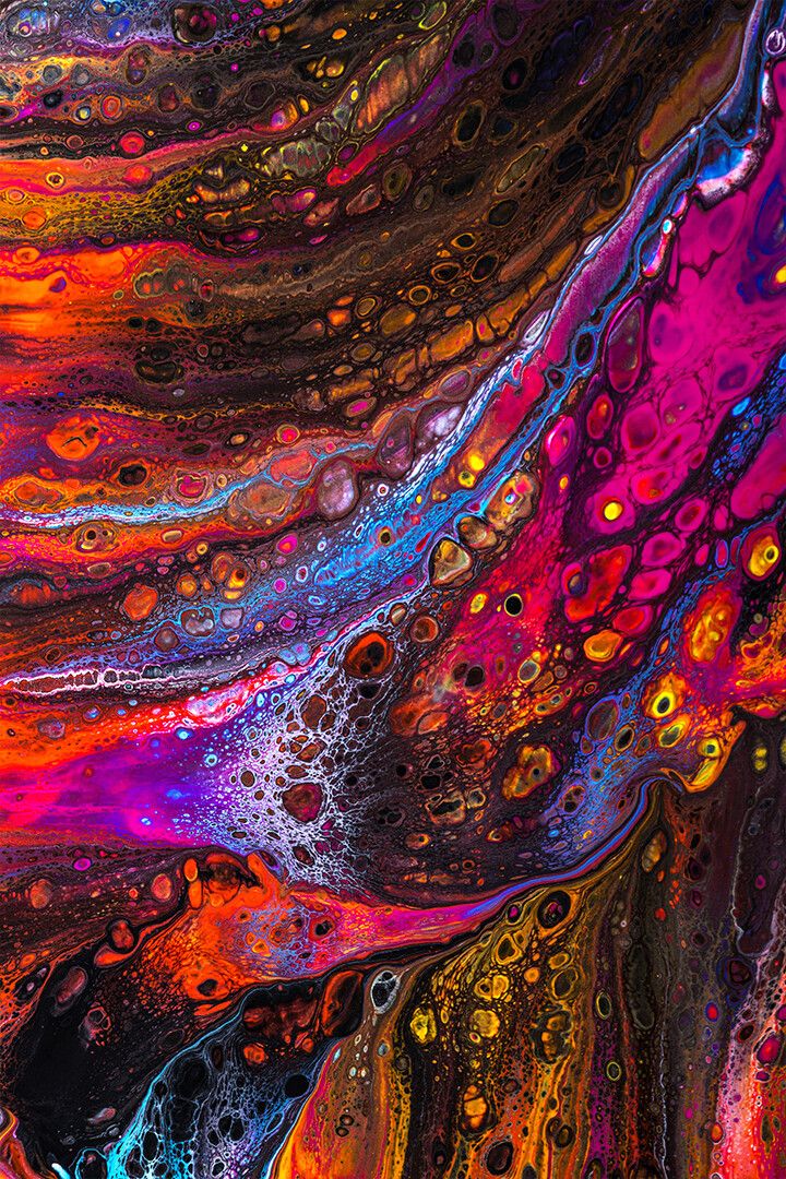 Abstract Saturated Background With Multicolored Paints Art Jigsaw Puzzle
