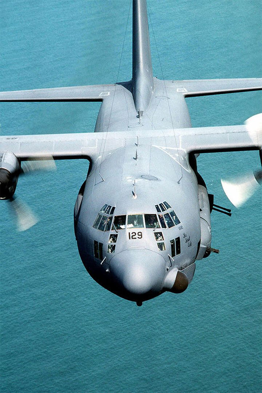 Ac130H Spectre Gunship Shooting Flares Jigsaw Puzzle