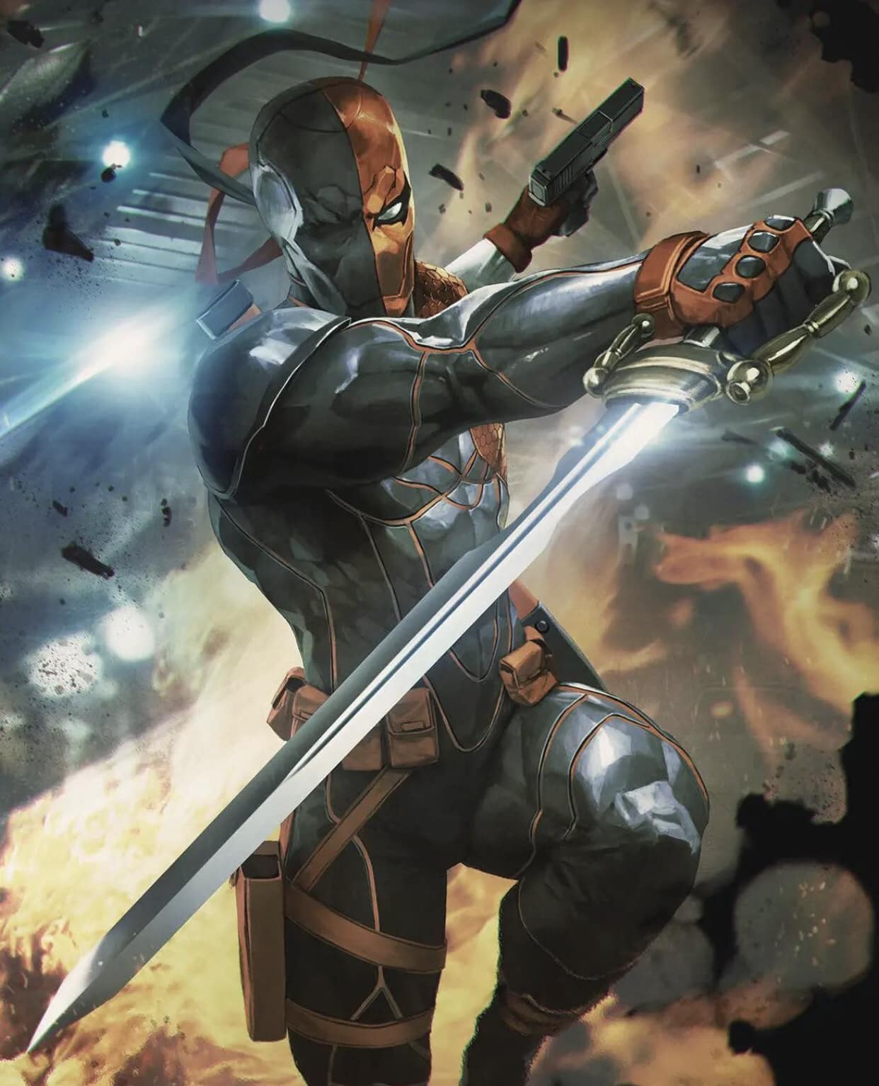 Action Hero Combat Scene Print Poster