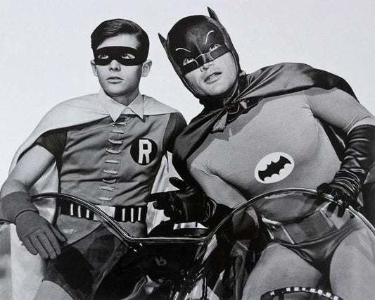 Action Tv Show Batman Glossy Keychain Keychain Adam West Burt Ward (Robin) Print