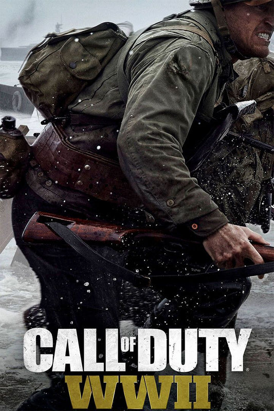 Action Video Game Call Of Duty World War Ii Room Wall Decor Poster