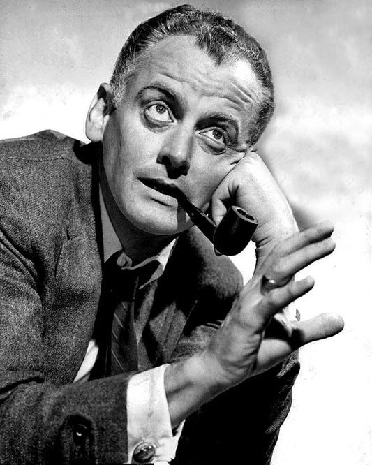 Actor Art Carney Smoking A Pipe In Classic Portrait Picture Photo