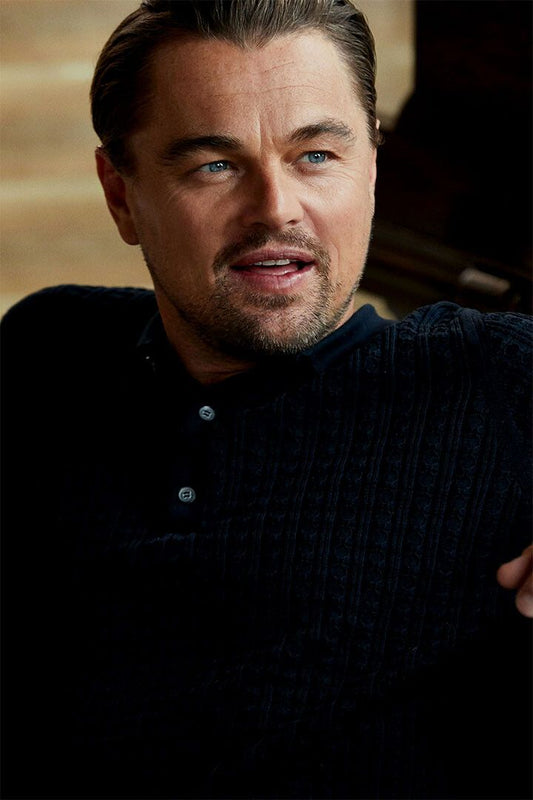 Actor Actress Leonardo Dicaprio In Black Jacket Wall Home Decor Jigsaw Puzzle
