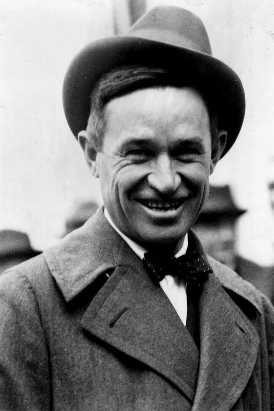 Actor And Humorist Will Rogers Print Painting Jigsaw Puzzle