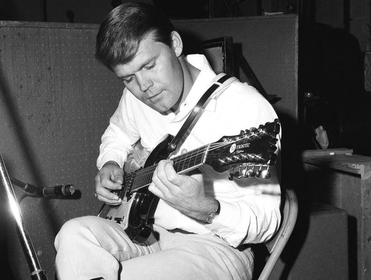 Actor & Country Music Singer Glen Campbell Picture Keychain Print