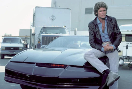 Actor David Hasselhoff In Old Tv Show Knight Rider Keychain Picture Keychain