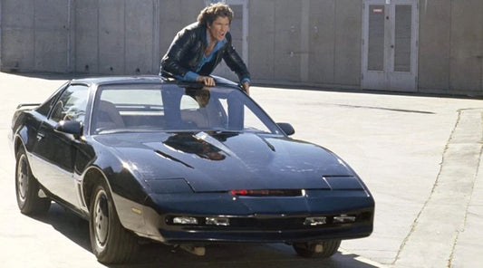 Actor David Hasselhoff In Retro Tv Show Knight Rider Keychain Picture Keychain
