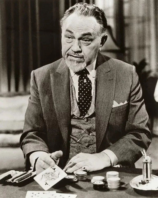 Actor Edward G Robinson In The Cincinnati Kid Retro Movie Picture Keychain