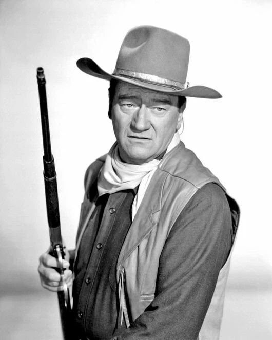 Actor John Wayne Glossy Portrait Keychain Cowboy Movie El Dorado Print