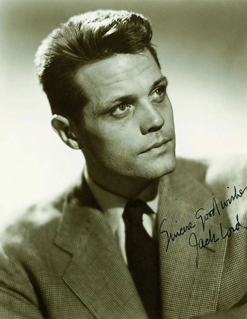 Actor Jack Lord Facsimile Autograph Picture Keychain Reprint