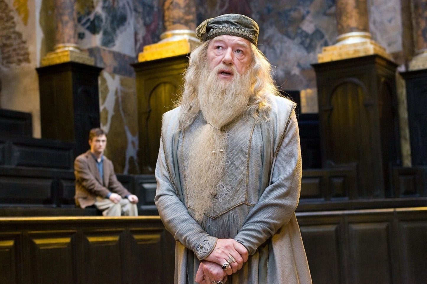 Actor Michael Gambon As Wizard Dumbledore Picture Keychain Keychain 6X8