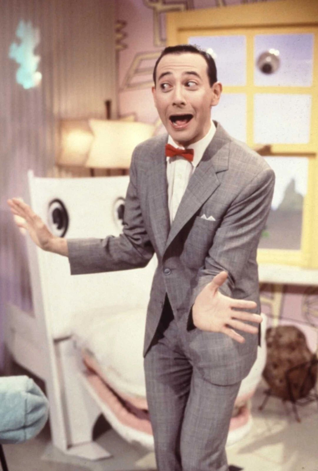 Actor Paul Reubens As Pee Wee Herman Retro Picture Keychain Keychain Print