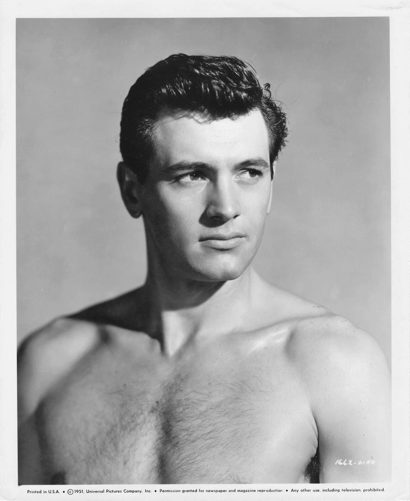 Actor Rock Hudson Classic Publicity Keychain Picture Keychain 6X8